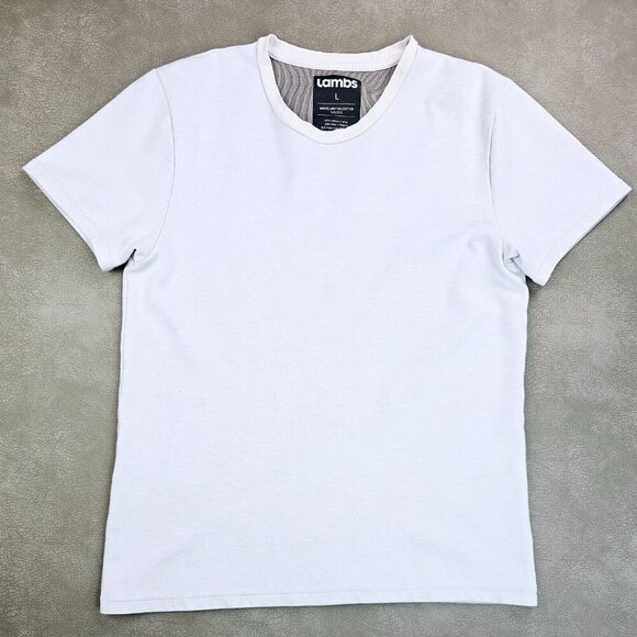 Lambs Size Large White Limited Edition 143/300 White Women Short Sleeve Logo Tee - Picture 1 of 11
